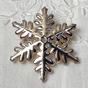 Silver Snowflake Pin